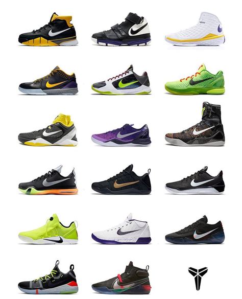 all kobe shoes